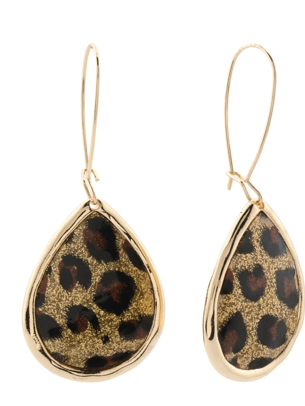 🤎▪️True To Form ▪️Gold Leopard Teardrop Dangle Earrings - Women Jewelry